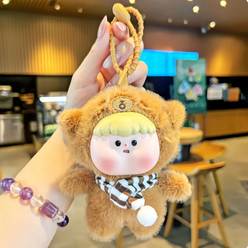 Nowy Kreatywny Pluszowy Brelok do Kluczy w Kształcie Uroczej Lalki Zwierzątka, Wyjątkowy Prezent dla Dziewczyn, Ozdoba do Zawieszenia na Plecak, Nowy Produkt w Magazynie
