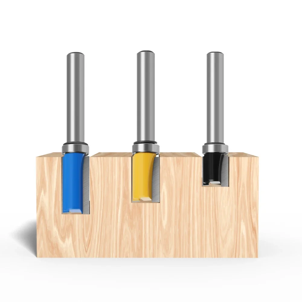 Imagem -05 - Haste Flush Guarnição Router Bit Padrão Bit Rolamento Inferior Superior Modelo Lâmina Fresa Madeira Carpenter Mc02210s 1pc Milímetros