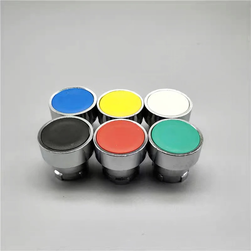 XB2 Flat Head Metal Reset Button Switch Head Component ZB2-BA