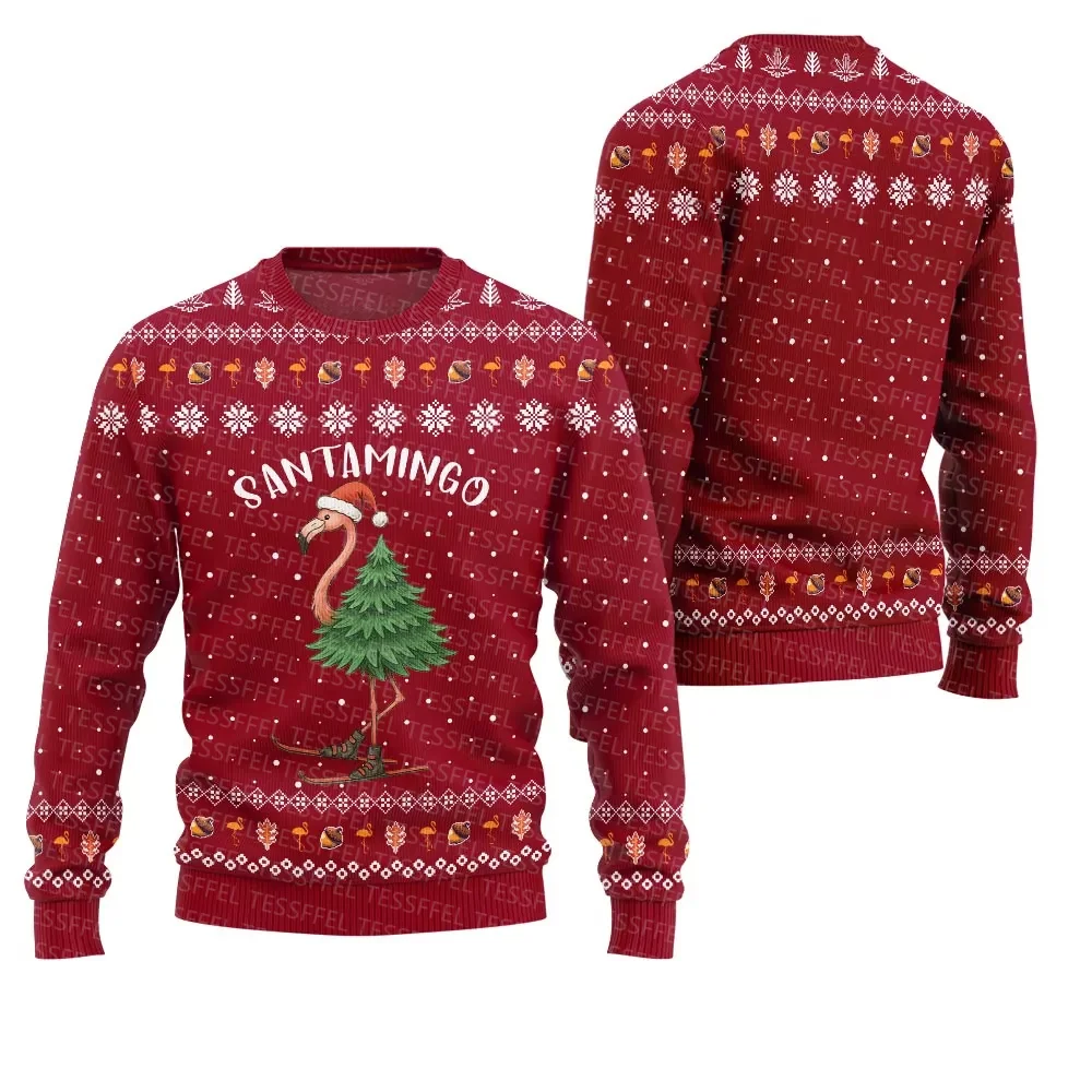 Cosplay Natale Babbo Natale maglione brutto lavorato a maglia Gesù Anime Vintage Graffiti maniche lunghe 3DPrint Pullover invernale Harajuku A6