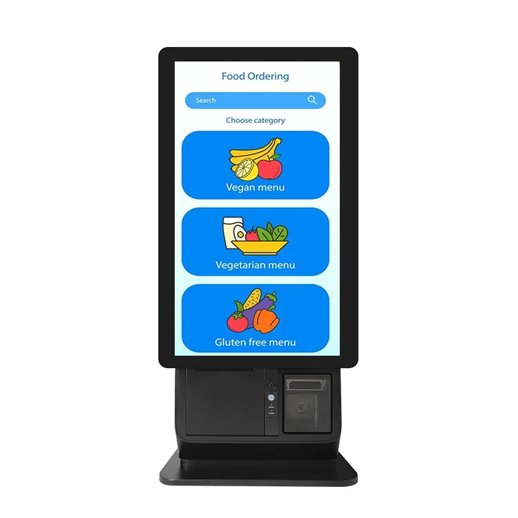 

21.5 Inch Android Touch Screen Self Service Ordering Kiosk Payment Terminal Kiosk