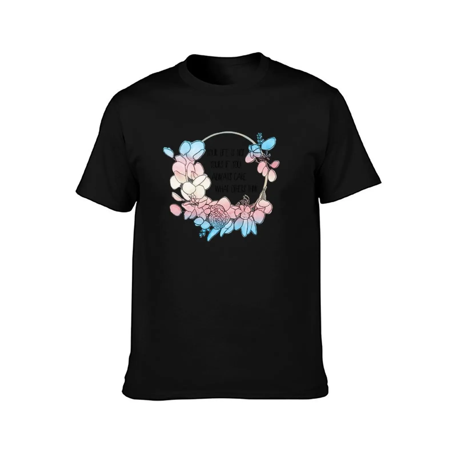 Trans pride watercolour (Subtle flag colours) T-Shirt, Summer Casual Cotton Tee, Oversized Streetwear Tops, Unisex Men Women