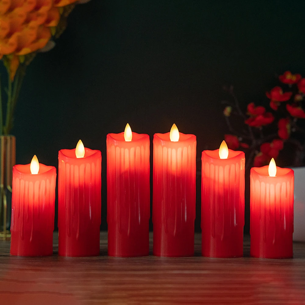 

Battery Operated Electronic Candle Light with Realistic Flickering and Swaying Motion Great for Events and Home Decorations