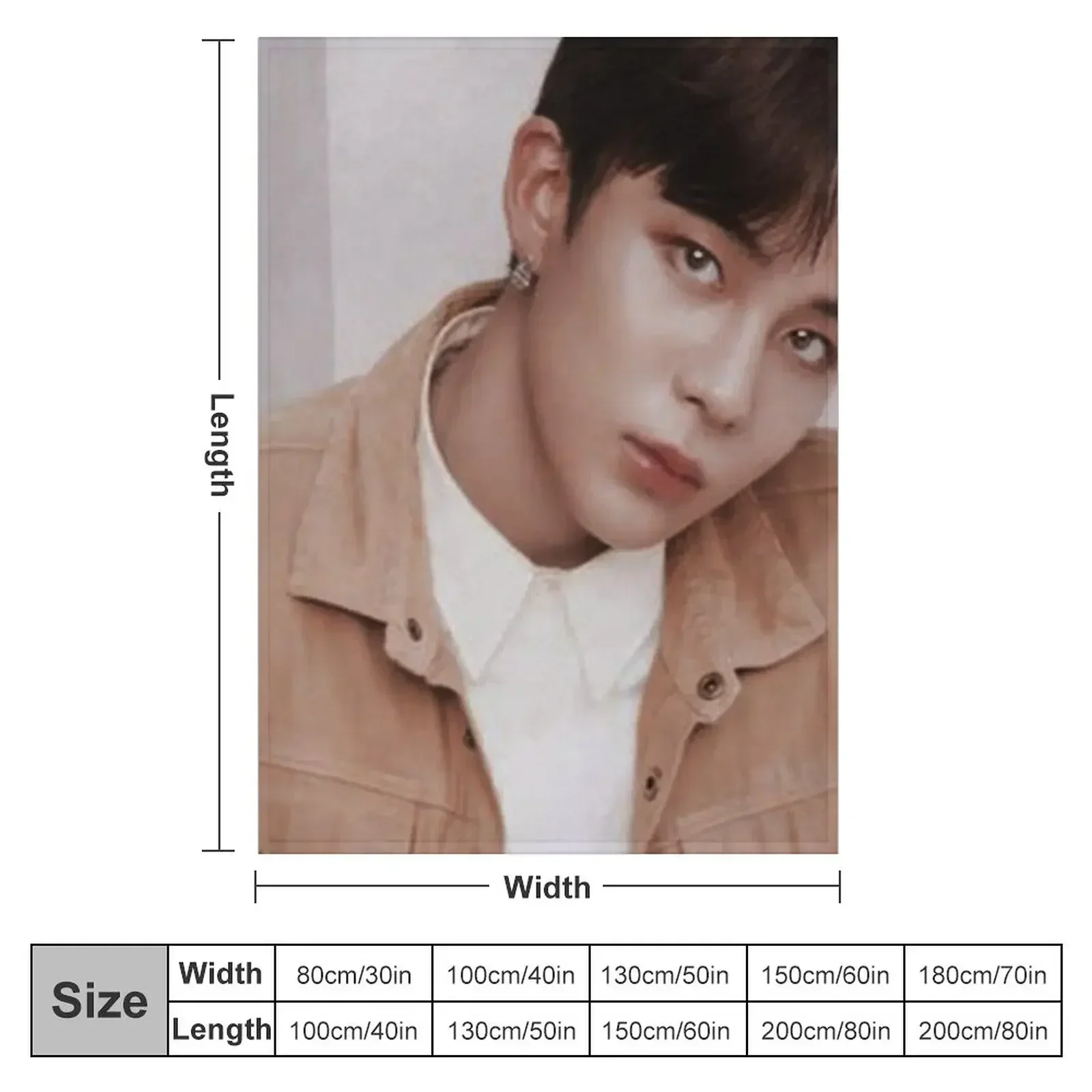 choi jongho (treasure) Throw Blanket Soft Plaid Sofas for winter Weighted Cute Plaid Sofa Quilt Blankets