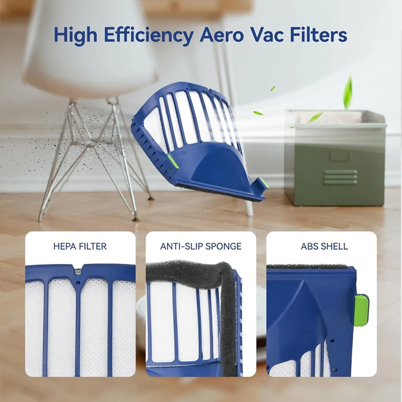 AB43-Kit de accesorios de repuesto para Irobot Roomba 600 Series 694 675 y 500 Series 595 585 564 Robot-filtro, Cepillo Lateral