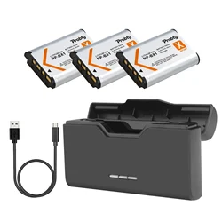 Cargador de batería de 1800mAh, caja de almacenamiento de tarjeta TF para Sony NP-BX1, NP BX1, HX300, HX400, HX50, HX60, GWP88, AS15, ZV-1F/W