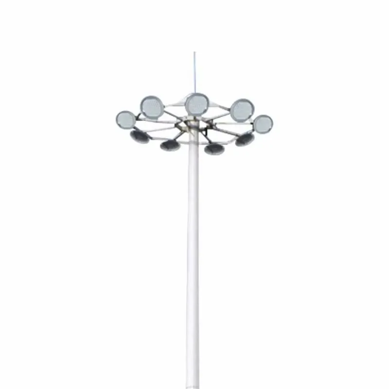 New design light source 20 meters high pole light stadium high mast light pole