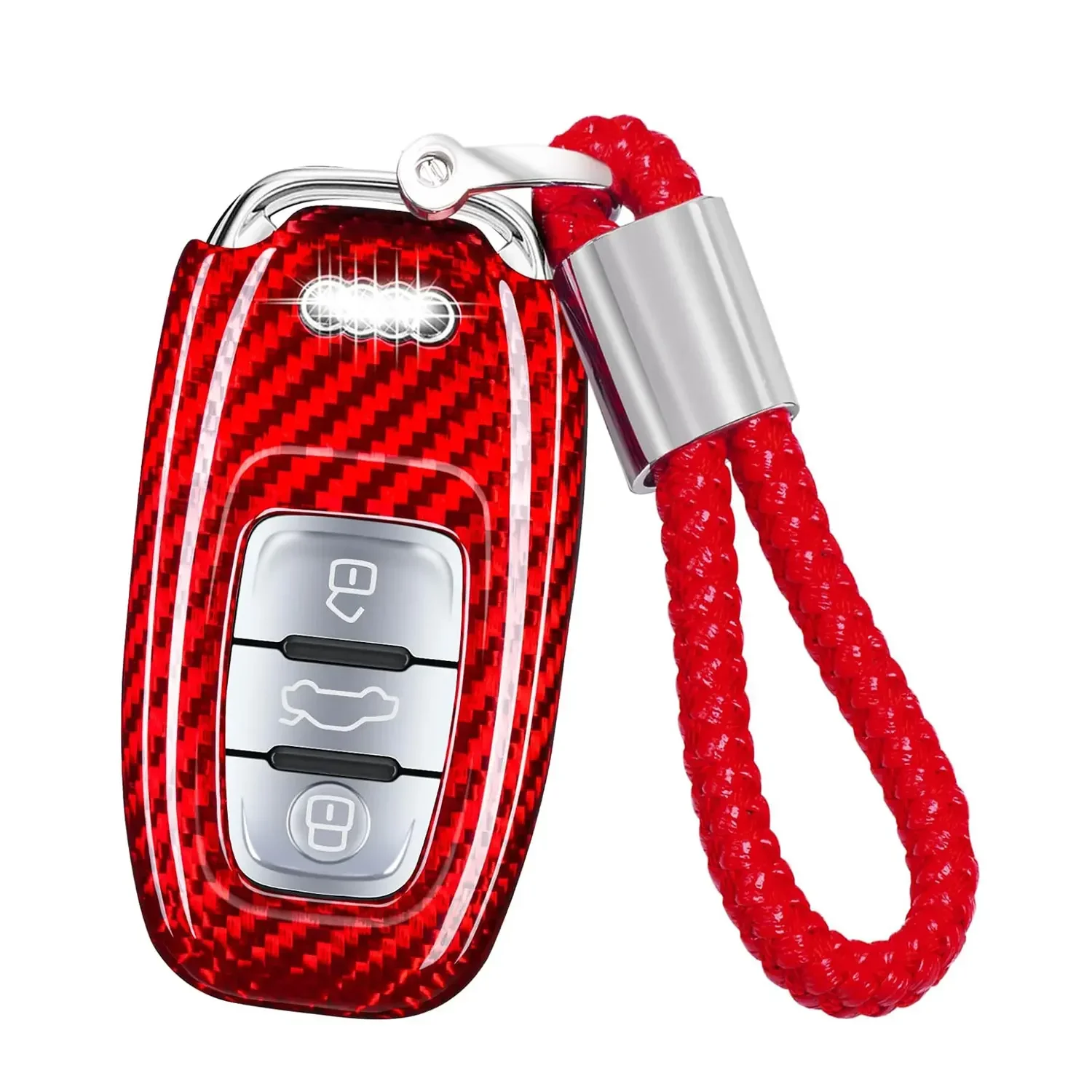 カーボンファイバーカーキーフォブプロテクター,アウディキープロテクター,Audia4-A8,q5,q8,r8,rs4,rs5,rs6,rs7,S4-S8,sq5,カーアクセサリー