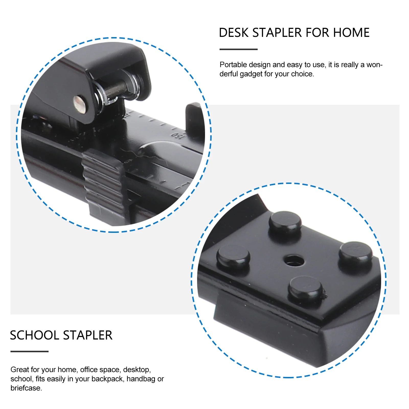 Long Arm Stapler Portable Desk Tool for Thick Paper Files Home Office School Use Long Arm Stapler Stapling Machine