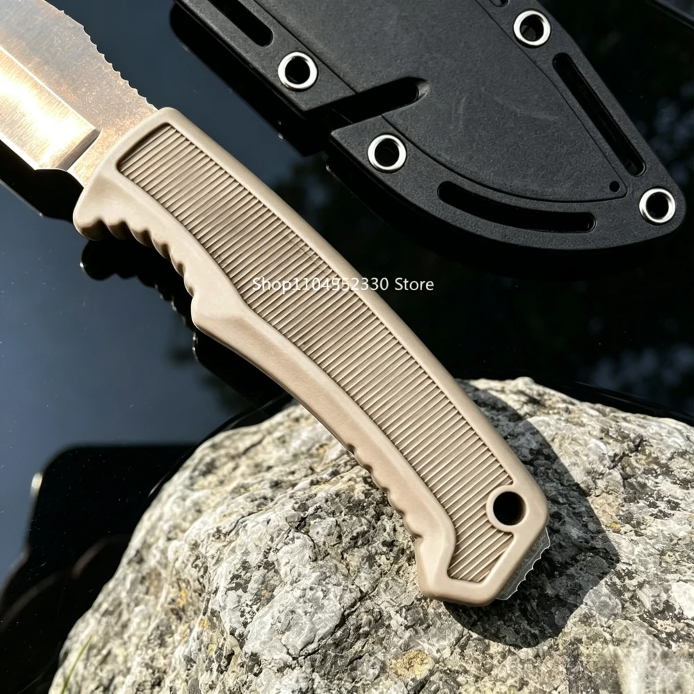 FK1001 7Cr13Mov Outdoor-Messer mit fester Klinge, robuste Scheide, für Bergsteigen, Wandern, Camping, tragbare Messer für den täglichen Gebrauch, Allzweck-Obstmesser – Detail 4