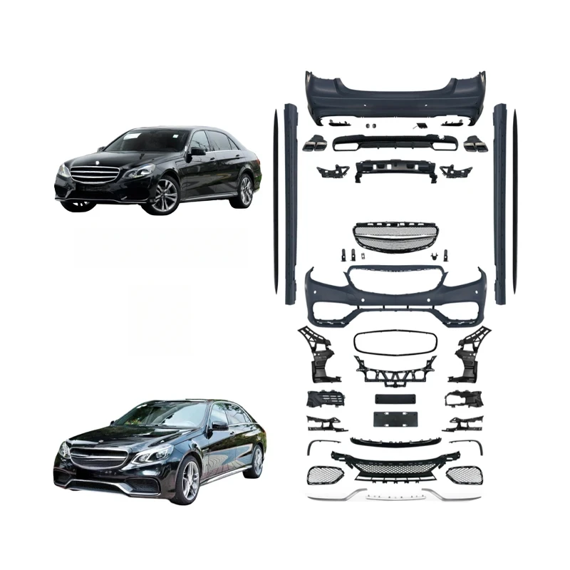 High Quality E63 Conversion Body Kit No Cutting OEM Styling Set For Mercedes W212 E-Class Sedan 2014-2015 Modification Parts