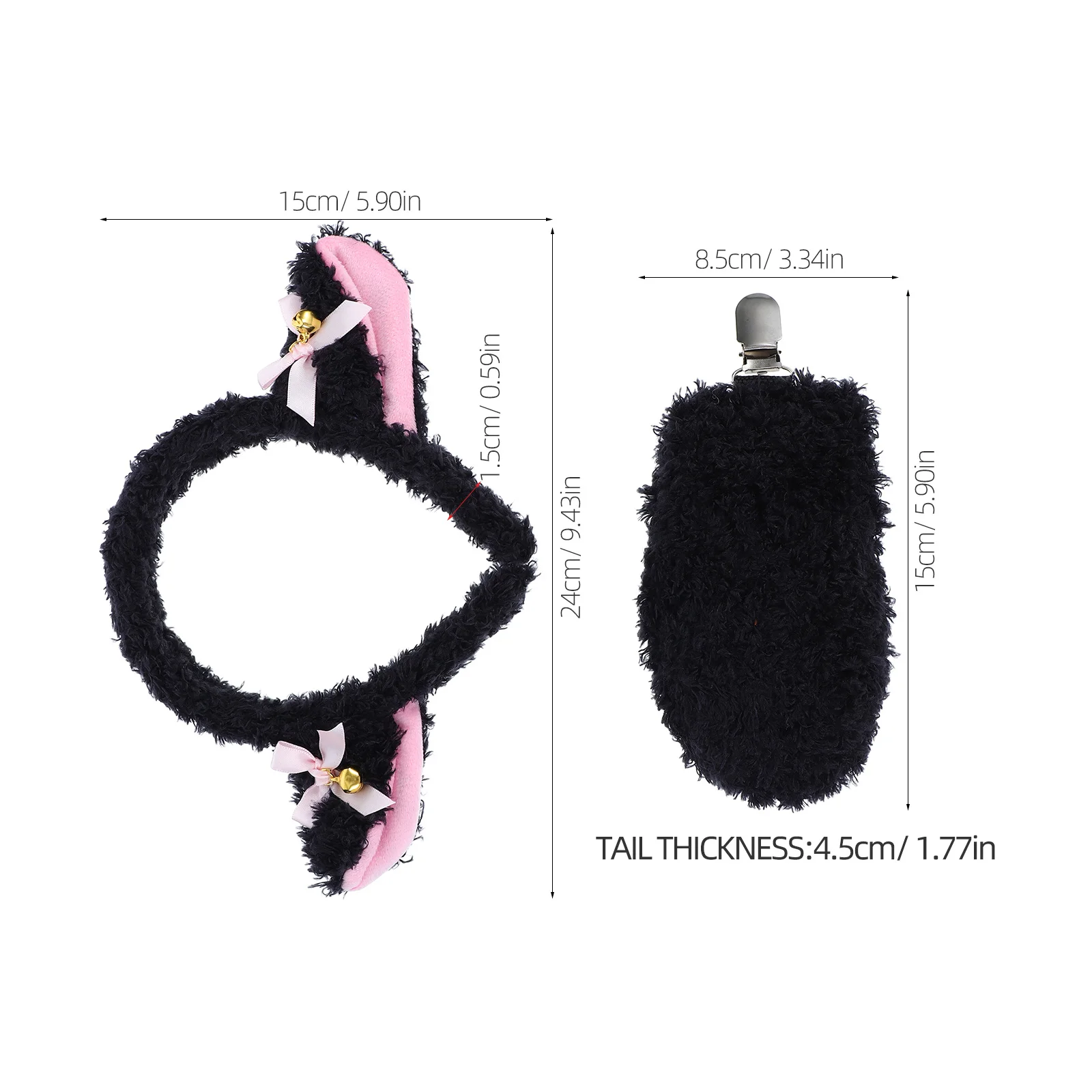 1 مجموعة لامب عقال الذيل مجموعة لينة الأغنام زي الاكسسوارات الحيوان اللباس الدعائم هالوين تأثيري حزب الأغنام زي