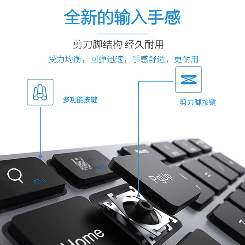 2.4G Bluetooth dual-mode numeric keyboard, 35 key charging mini keyboard, universal Bluetooth keyboard