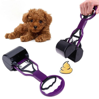 Long Handle Dog Poop Picker Portable Container Pet Waste Disposer Cat Jaw Poop Pick Up Scooper Collector Animal Cleaning Product