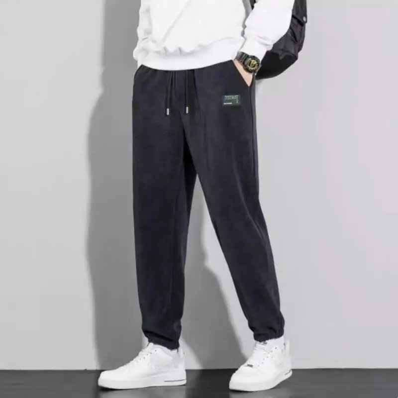 Pantalones de hombre, ropa de invierno para hombre Y2K, pantalones para correr, monos, pantalones rectos, pantalones térmicos athleisure de talla grande, moda al por mayor