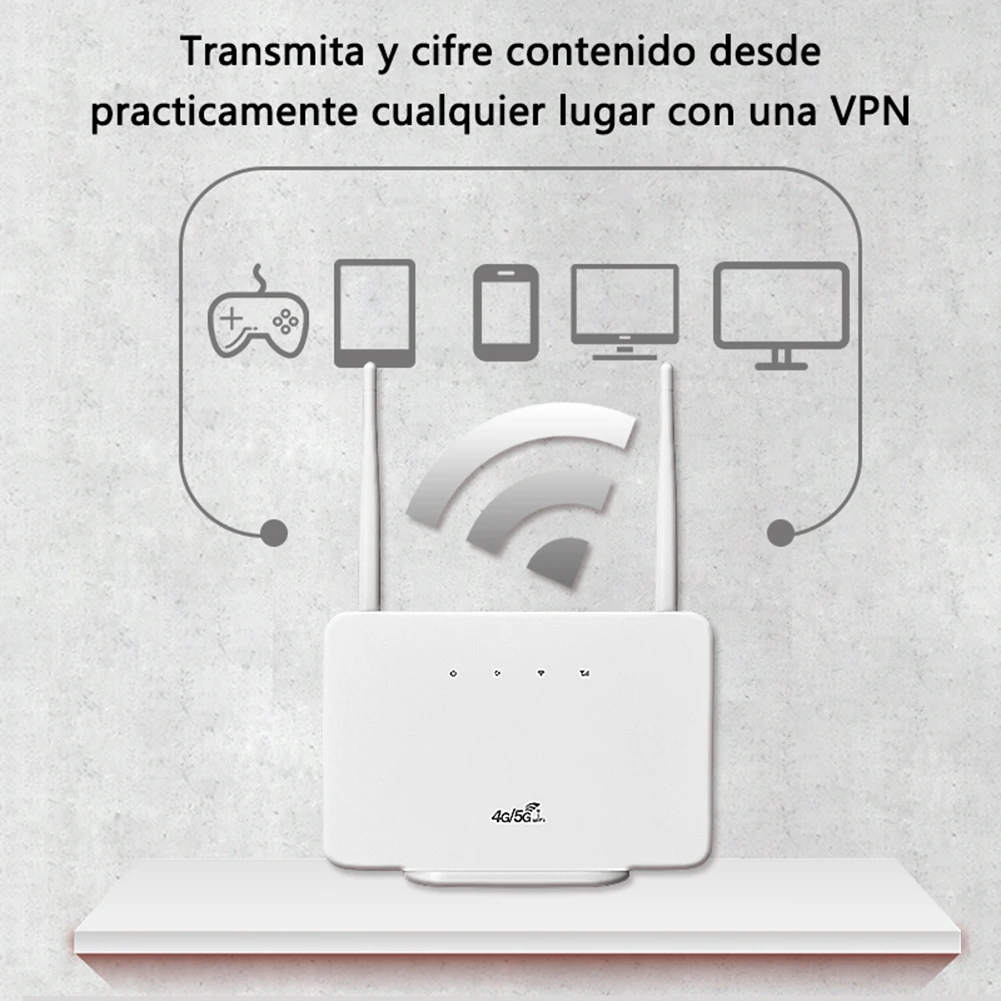 2026 New 4G Wireless Router 300Mbps 4G LTE CPE Router Modem LAN External Antenna with Sim Card Slot EU Plug for Home Travel Work - view 4
