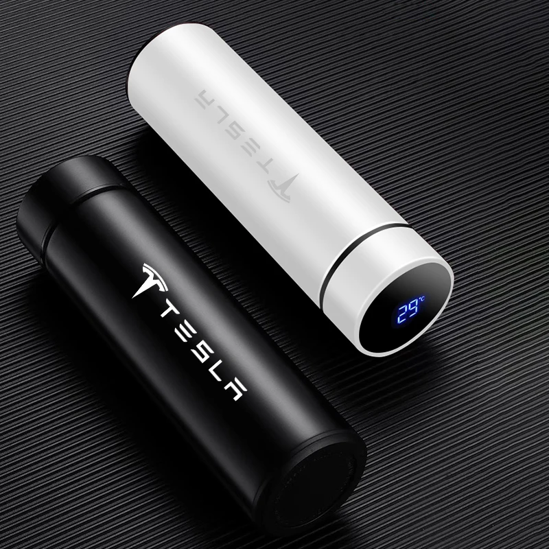 Car Mounted Intelligent Insulated Cup With High-end Touch Display For Tesla Model 3 Model S Model X Model Y Roadster Bonina Coi