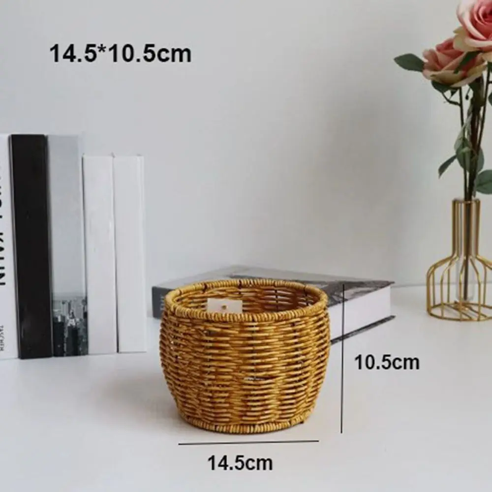 Härte Rattan Wicker Woven Servierkörbe Handgewebte Haushalt Brot Obst Gemüse Korb 6 Stile