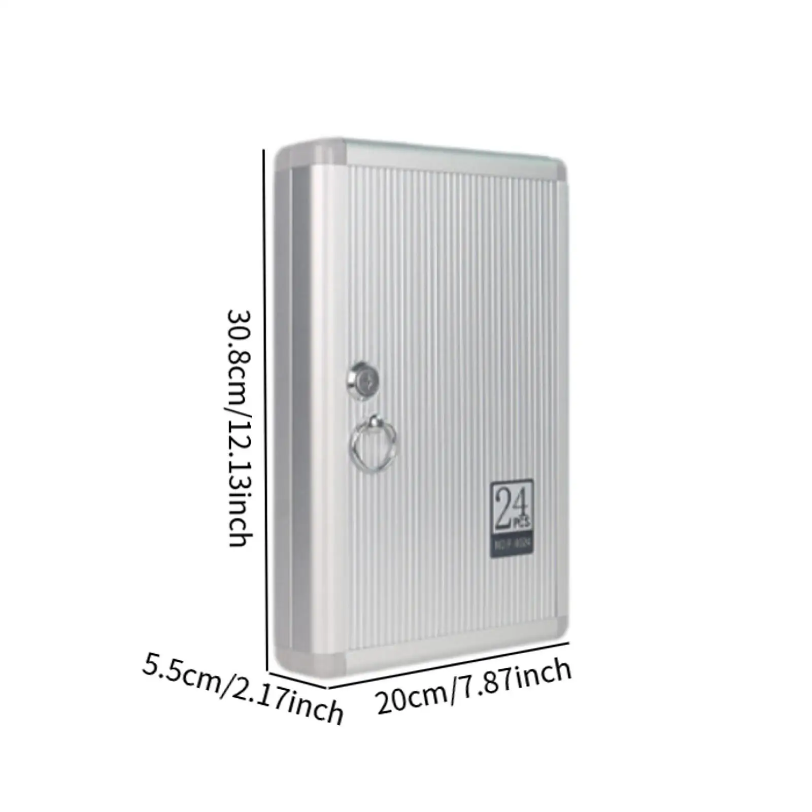 Key Storage Box Aluminum Alloy with Key Tag Labels Wall Mount Management Key Organizer Lockbox Holder for Hotels Car Office Key