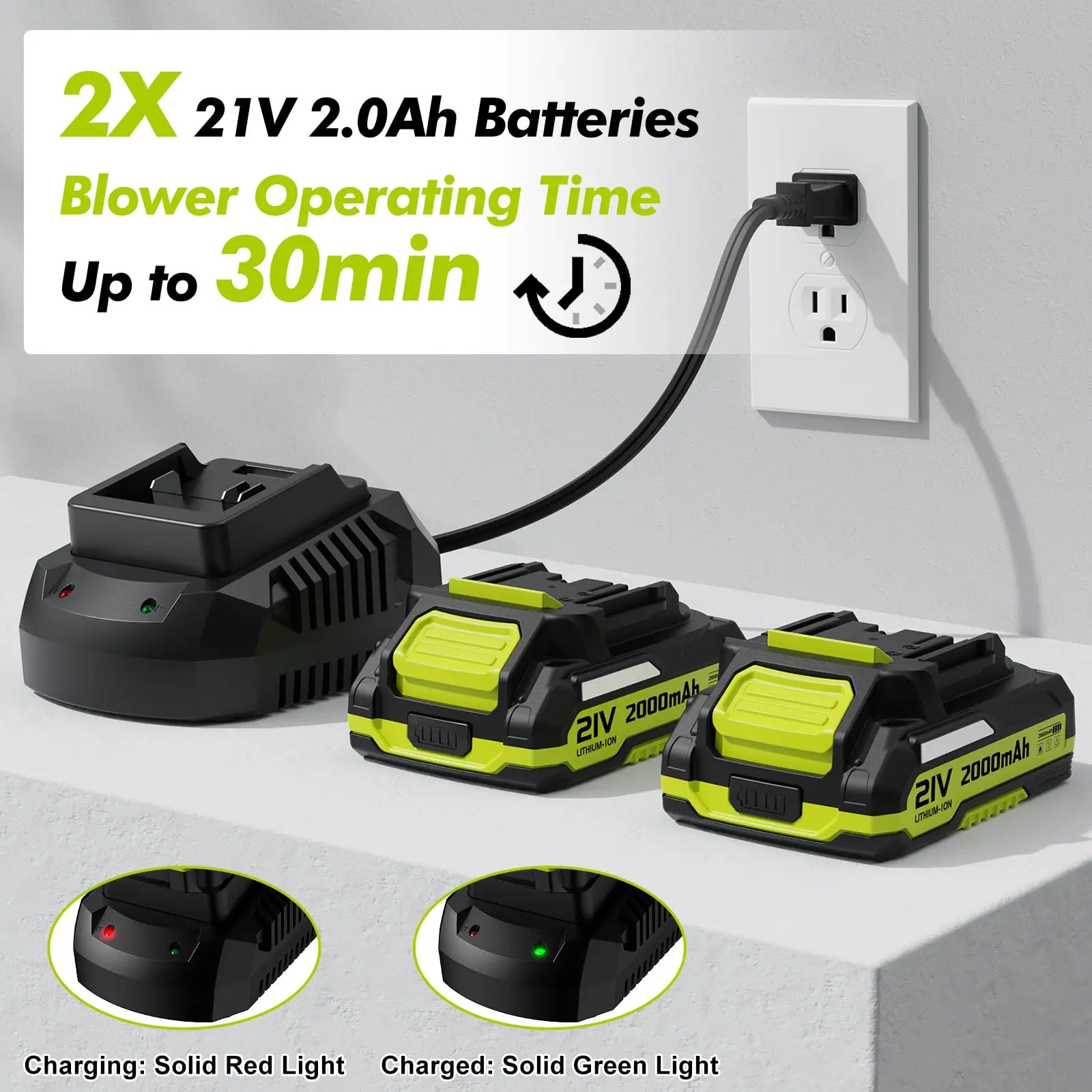Portable Foldable Handheld 2-in-1 Cordless Vacuum Cleaner & Air Blower with Lithium-Ion Battery DIY for Home & Car