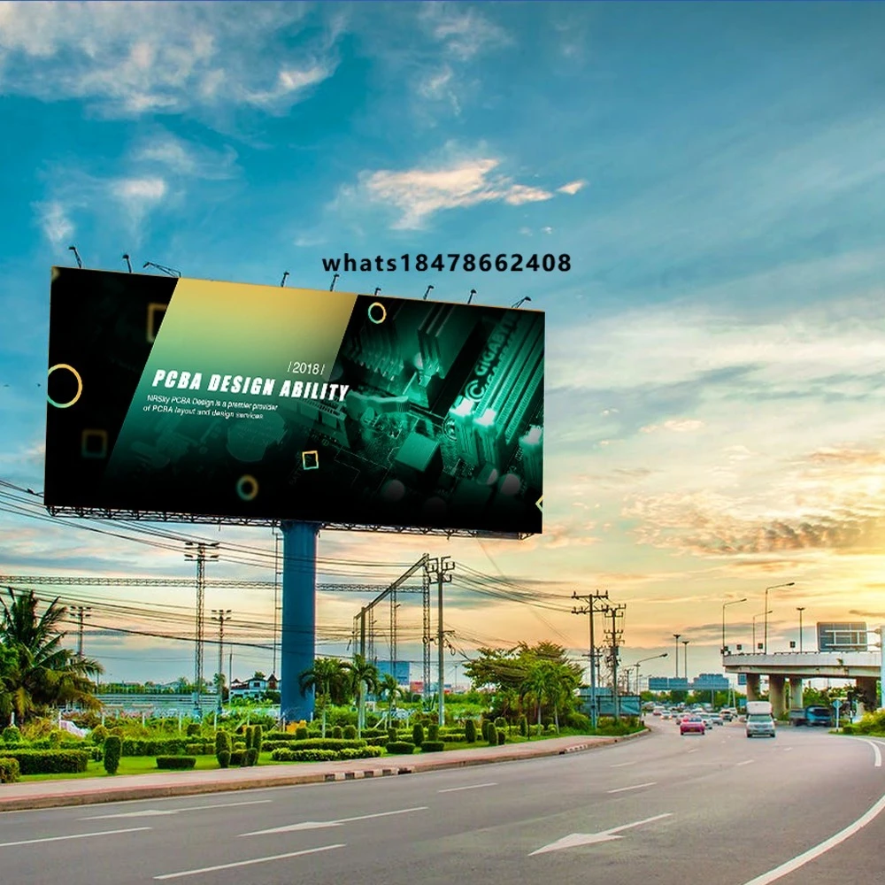 P8 High Brightness Easy Installation Flexible Digital Signage Billboard out-of-home advertising Light Emitting Diode Display