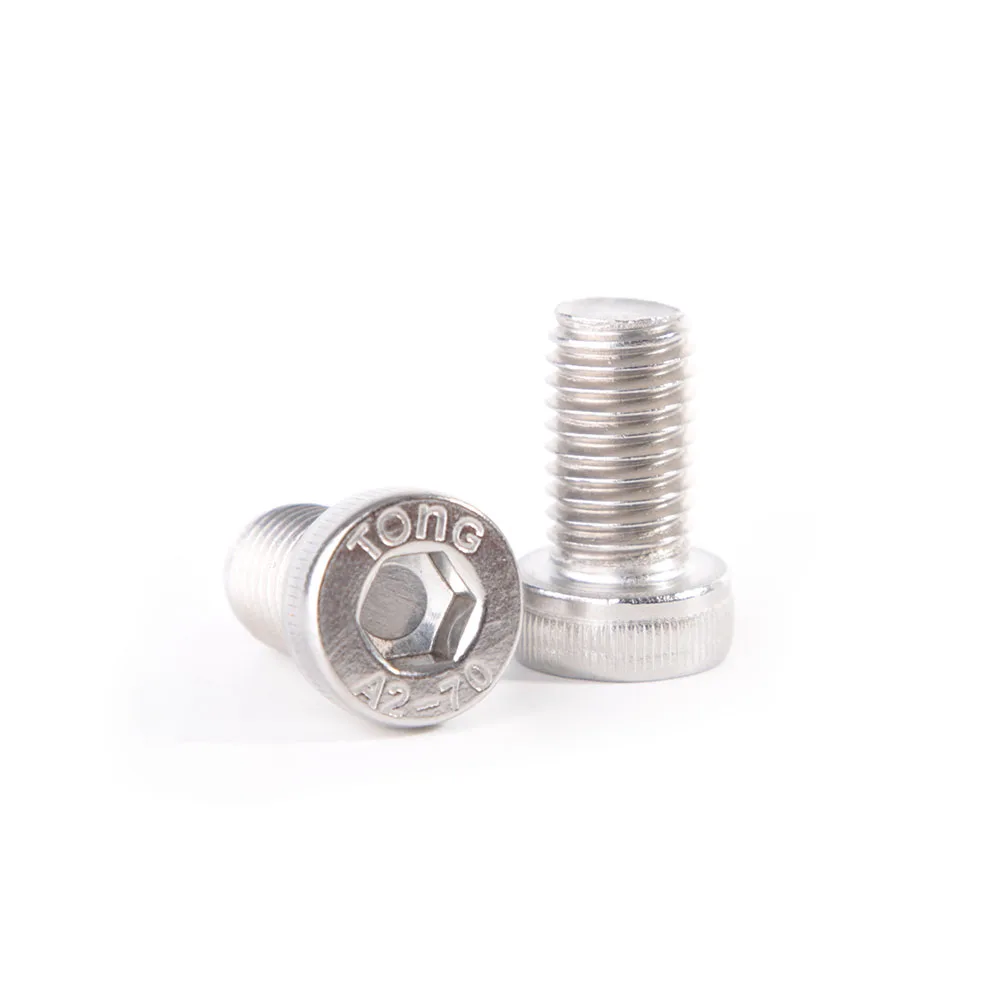 M5 M6 M8 M10 M12 DIN7984 A2-70 304 Stainless Steel Hexagon Hex Socket Thin Low Short Head Cap Screw Allen Bolt