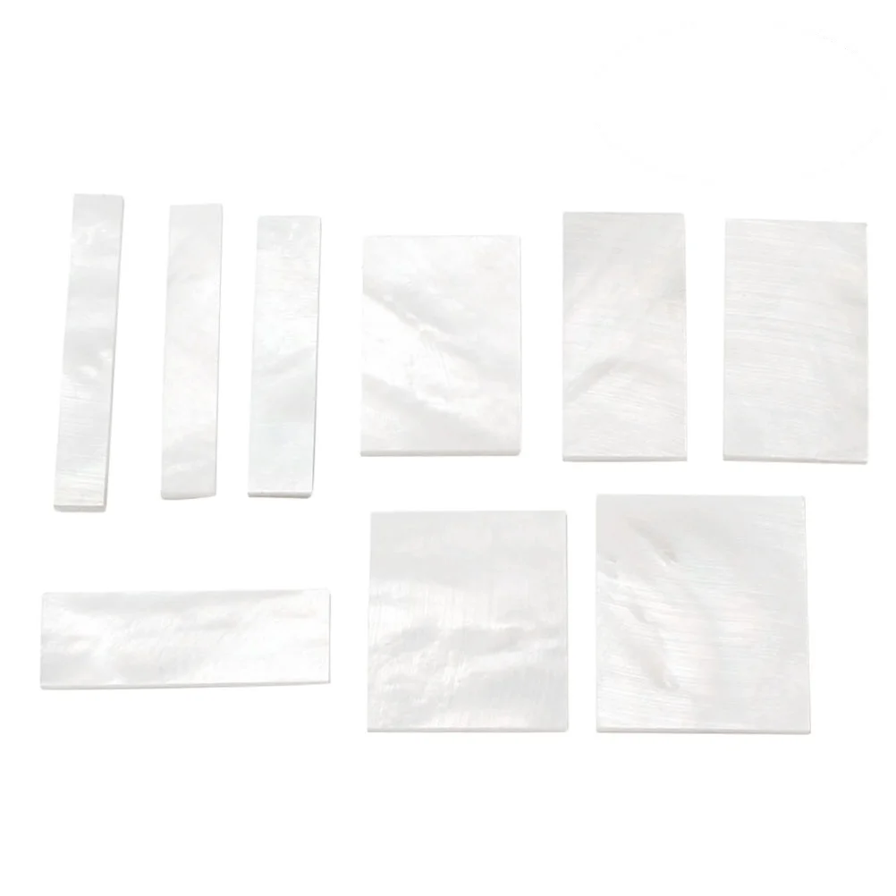 

9 pcs White Inlays Assorted Sizes DIY Fretboard Markers Easy Install Suitable for Any Guitar Fingerboard Inlays Guitar Bass