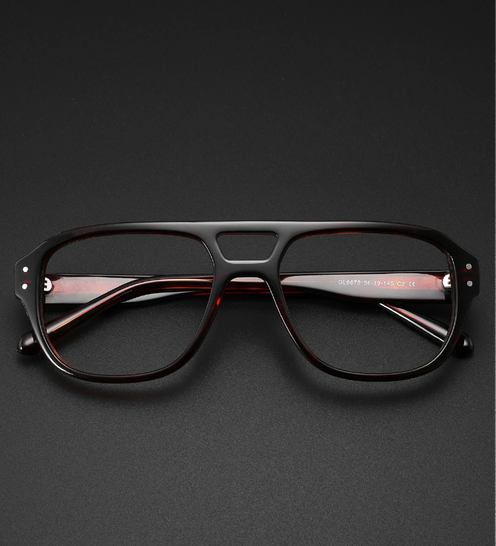 Mode Acetat Brille Rahmen für Männer Rezept Presbyopie Myopie Brillen Rahmen Frauen Luxus Marke Design Brillen – Detail 1