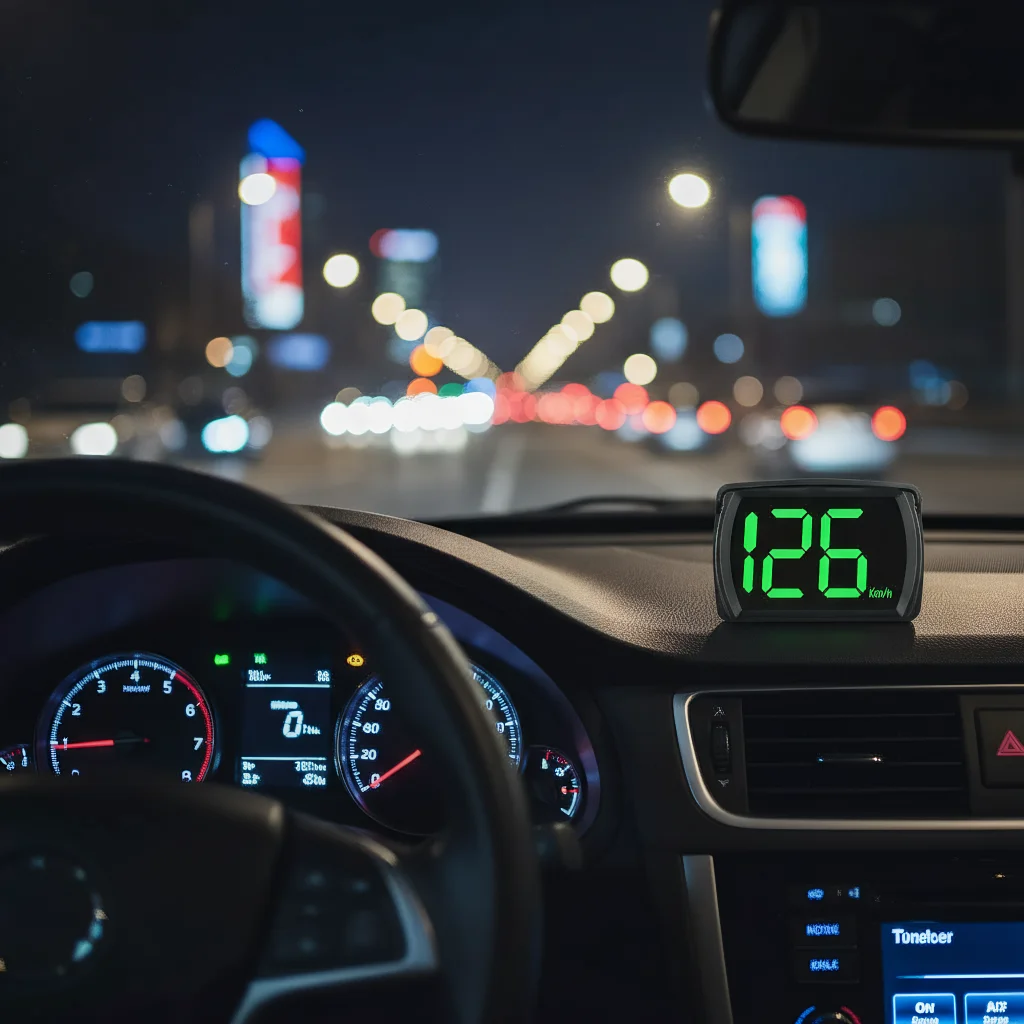 

3-дюймовый универсальный HUD автомобильный дисплей USB-проектор скорости Многофункциональный ЖК-дисплей KMH MPH манометр