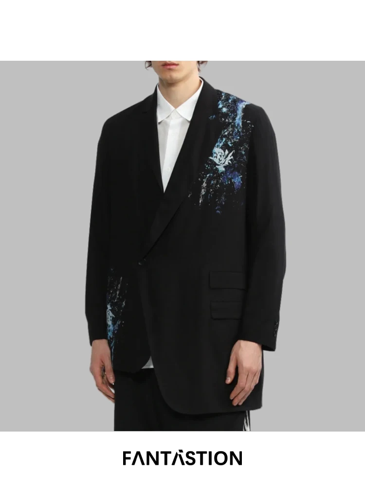 

FANTASTION original asymmetrical blazer with stereoscopic cut unisex oversized casual suit jacket for refined casual wear