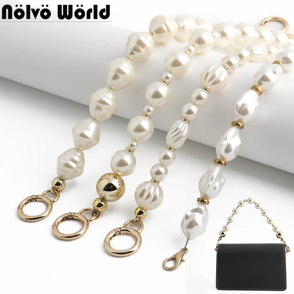 1/4/6PCS 94cm 35cm Pearl Strap Chain For Women DIY Purse Bags Belt Crossbody Handbag Handles Long Beaded Chain Gifts Accessories
