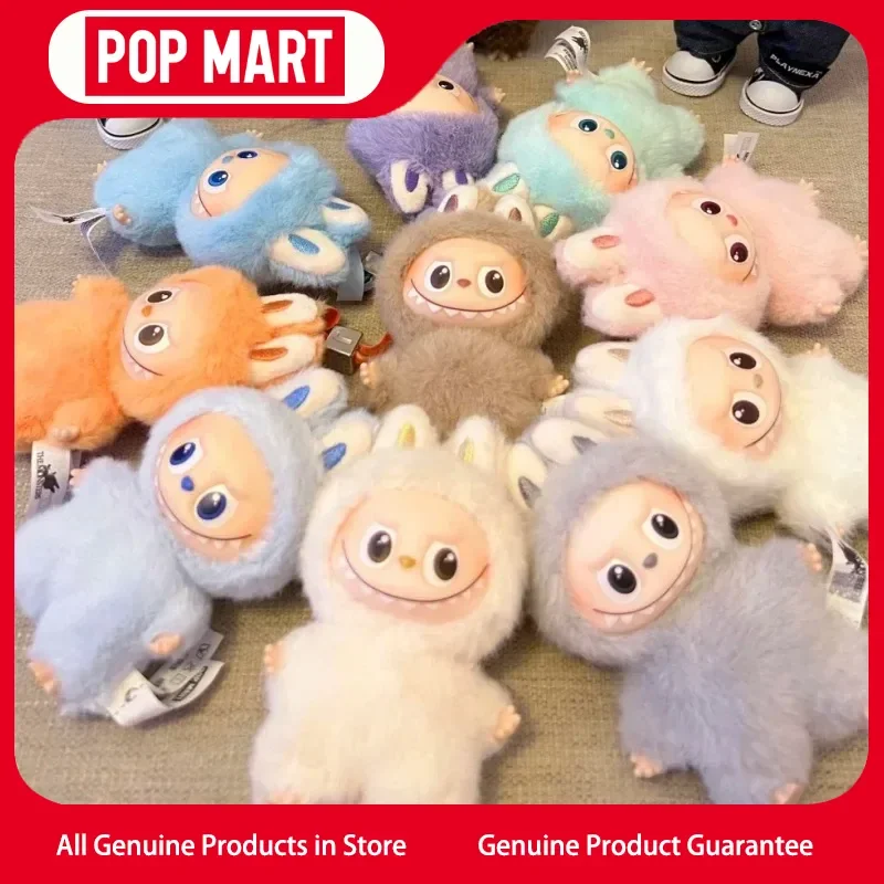 

POPMART Labubu V4 Pin Blind Box - Cute Vinyl Plush Bag Pendant Gift Keychain for the Monsters Lab 'For Love' Series Mystery Toy