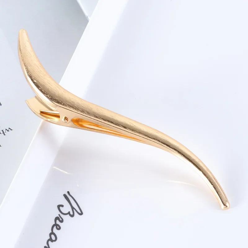 European and American Fashion Women\'s Temperament Duckbill Clip Simple and Versatile Metal Cute Girl Geometric Hair Accessories