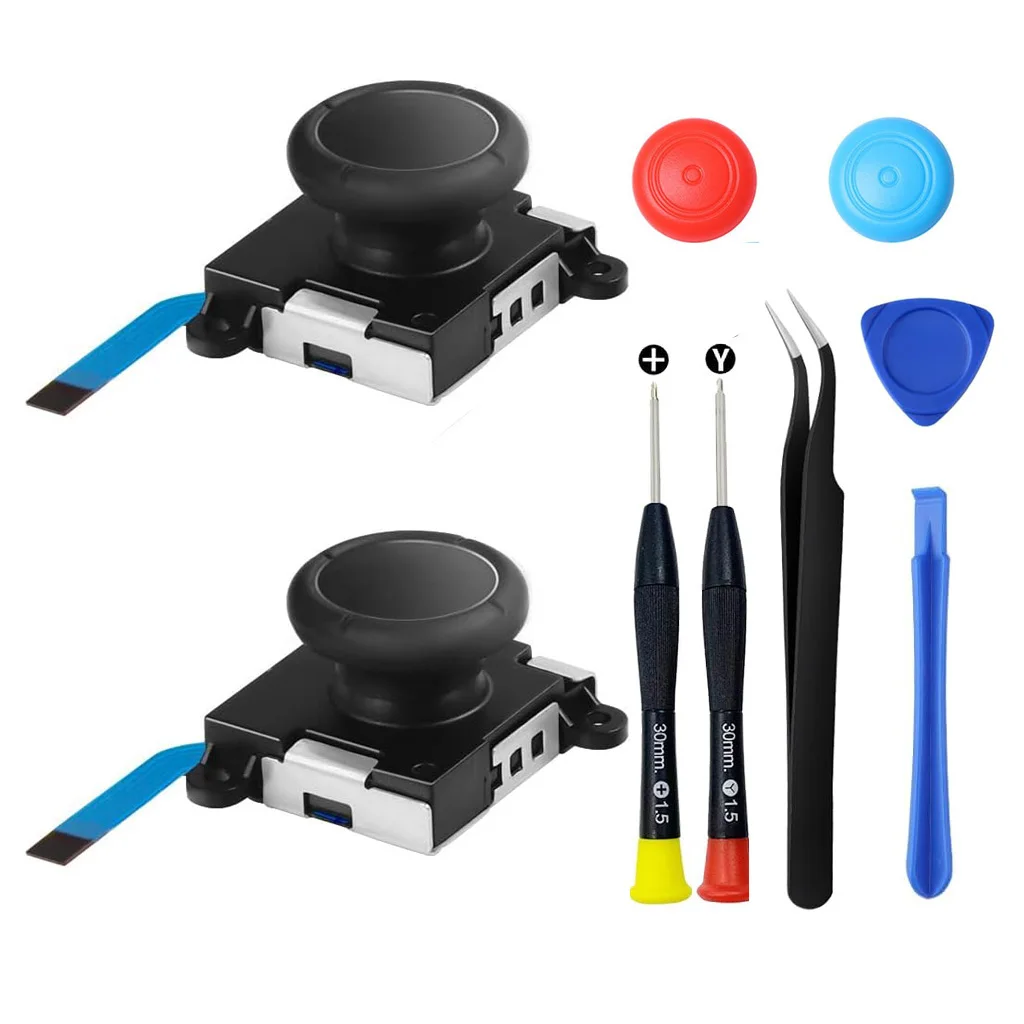 Joystick de repuesto para Nintendo Switch, palanca de pulgar analógica 3D Original para Switch Lite, herramienta de reparación de controlador Joycon