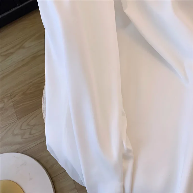 Chiffon Chinese Style Women's Shirt Summer Vintage Embroidery Blouses Loose Long Sleeves Women Tops Fashion Clothing 2024 Korean