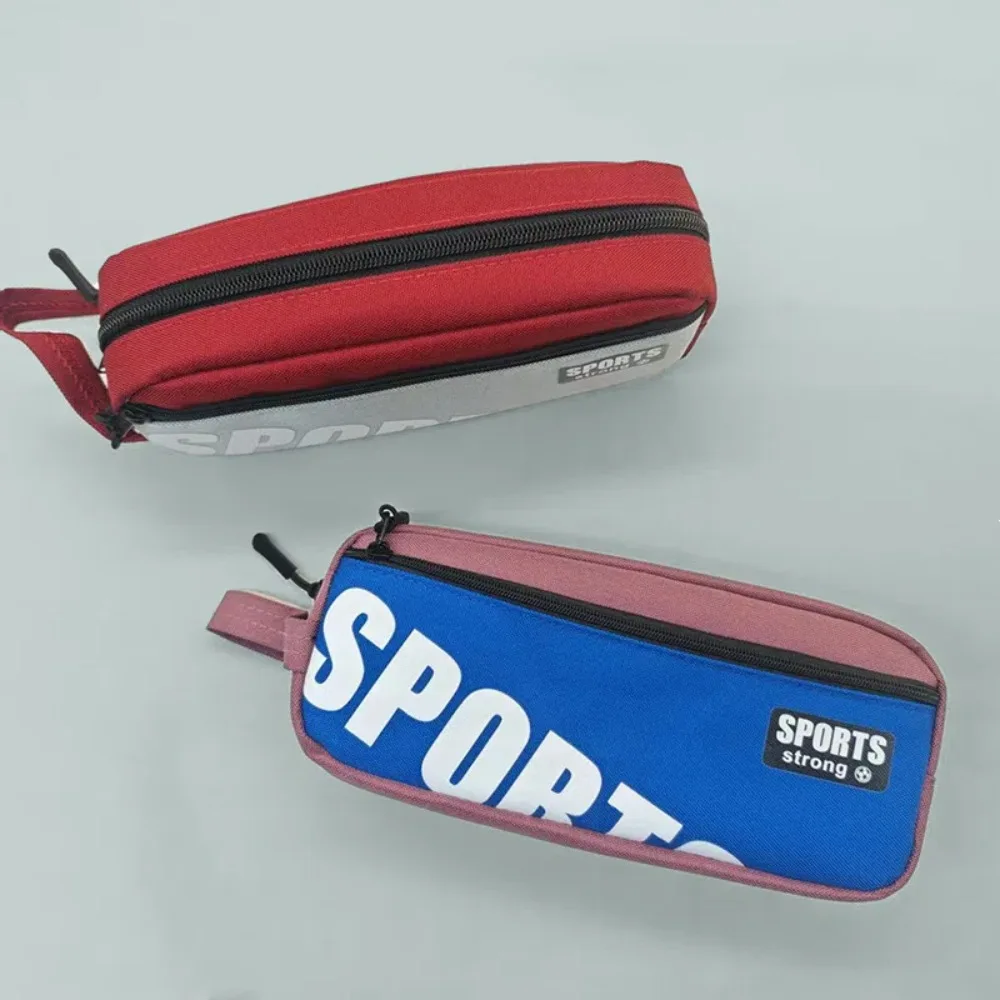 أزياء قماش حقيبة أدوات مكتبية الطلاب سعة كبيرة مقلمة اللوازم المدرسية رسالة القلم الحقيبة للجنسين