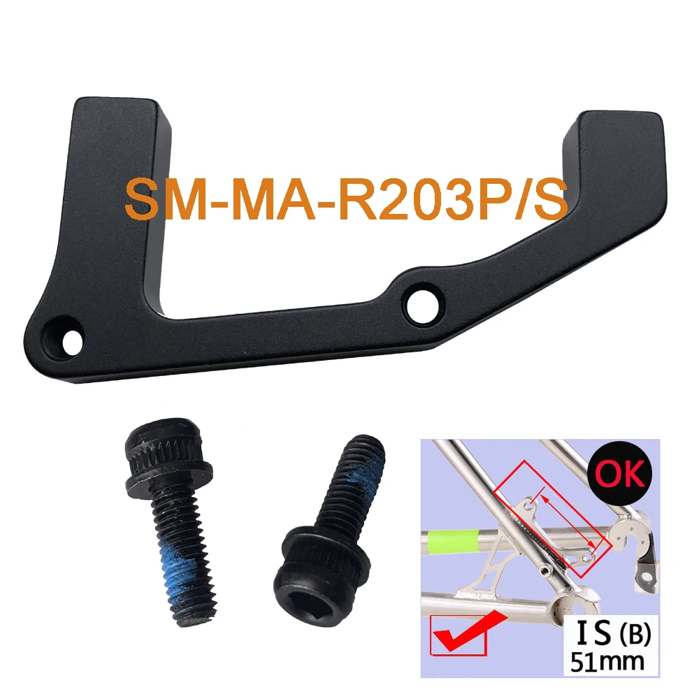 MTB Bike Disc Brake Converter Ultralight Bracket Frame IS B To A Disc Brake Mount Adapter For 160 180 203mm Rotor