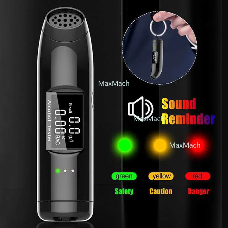 

Wine Checking Drive Air Blowing Detector Portable Vehicle Mounted Alcohol Tester Charging High Precision Digital Display