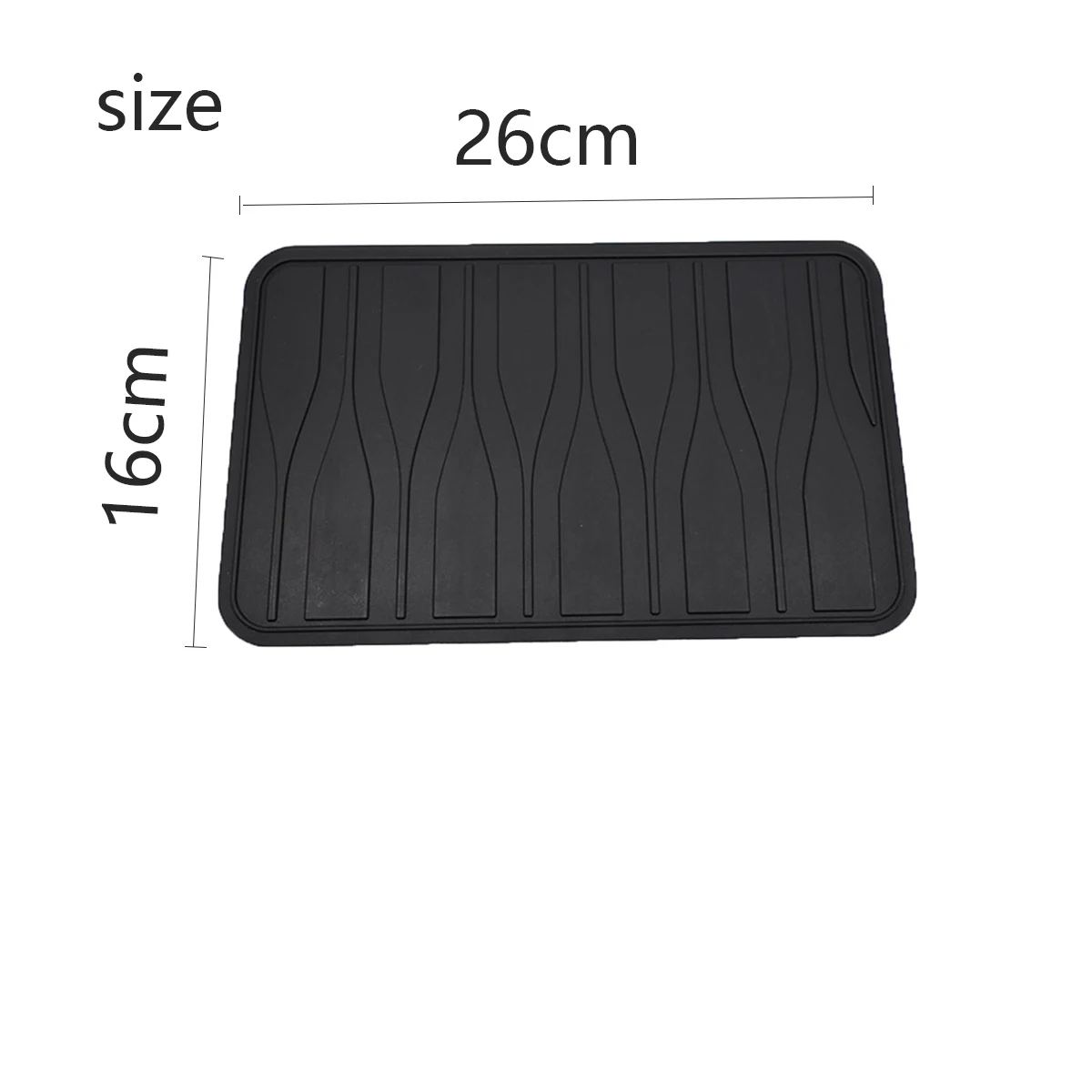 Silikon-Gel-Autofußmatten, Fersen- und Fußauflagen, Pedal-Patches, schwarze, wasserdichte, rutschfeste Auto-Innenraum-Zubehörteile aus PVC, universell einsetzbar – Detail 4