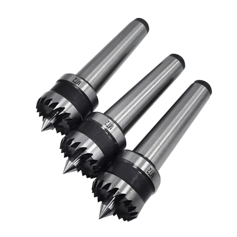 Multitooth เครื่องกลึงไม้ไดรฟ์ Center MT2 Live แบริ่ง Tailstock Center เหล็ก Dropship