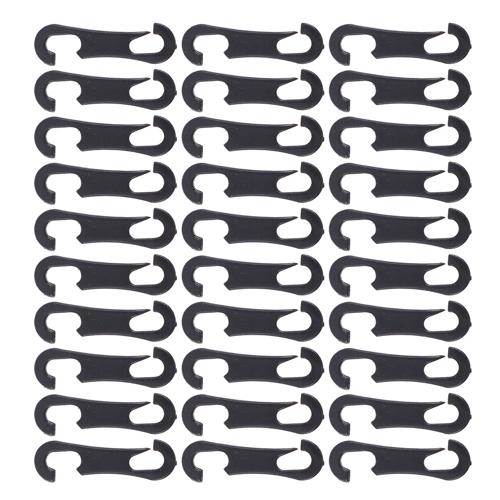 

100 Pcs Seat Cover Plastic Card For Car Seat Hooks Black Plastic Flat Durable Anti Slip Car Interior Organization Accessories