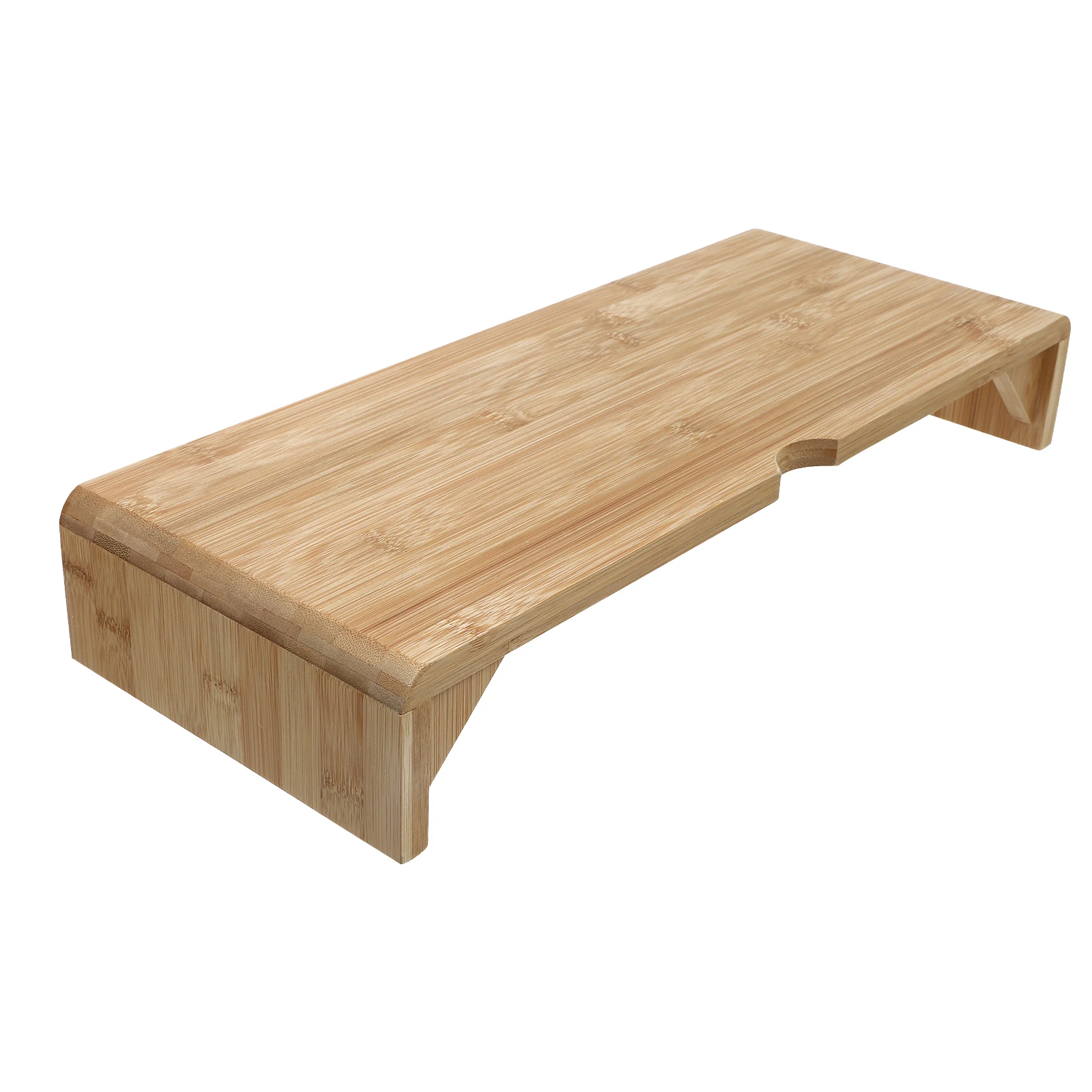 

Monitor Stand Laptop Desktop Bamboo Material Space Saving Desk ganizer Simple Design Office Home Use Computer Screen