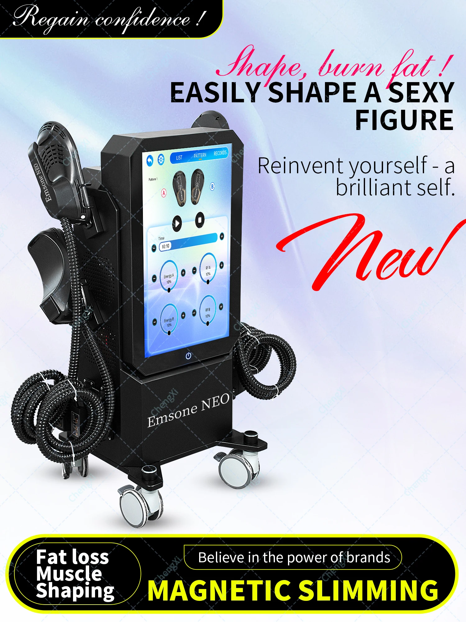 

2025 High Frequency Magnetic Emsone NEO Slimming Muscle Enhanced Machine For Fat Reduction