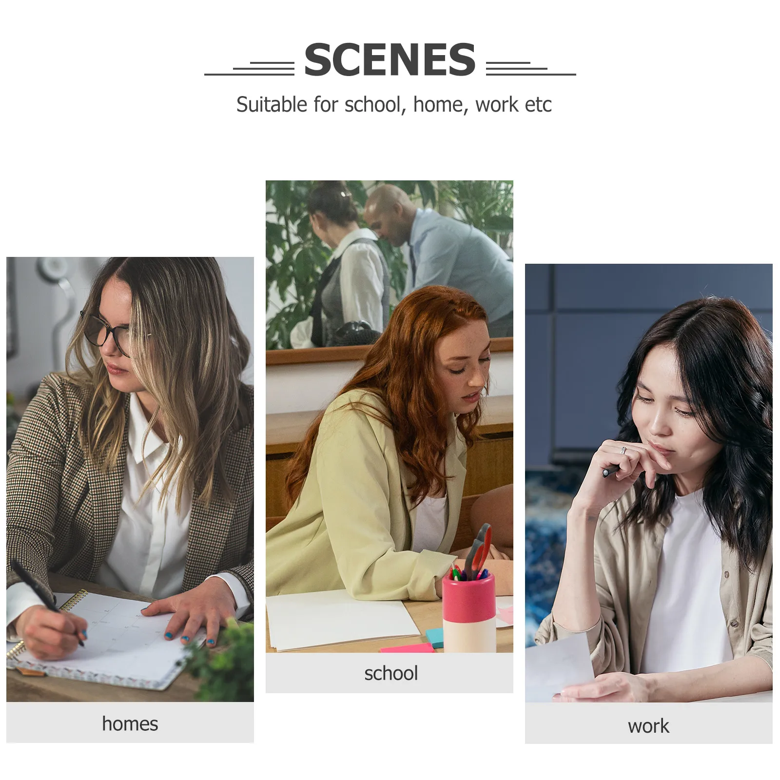 

6Pcs Document Folders Heavy Duty Colored 2-Pocket Plastic File Folders Office Paper Storage Organizer Book Binding