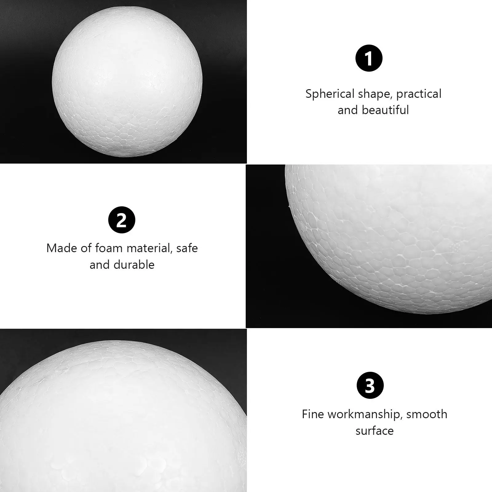 Foam Cake Dummy 15cm White Round Practice Model for Baking School Students Cake Decorating Training