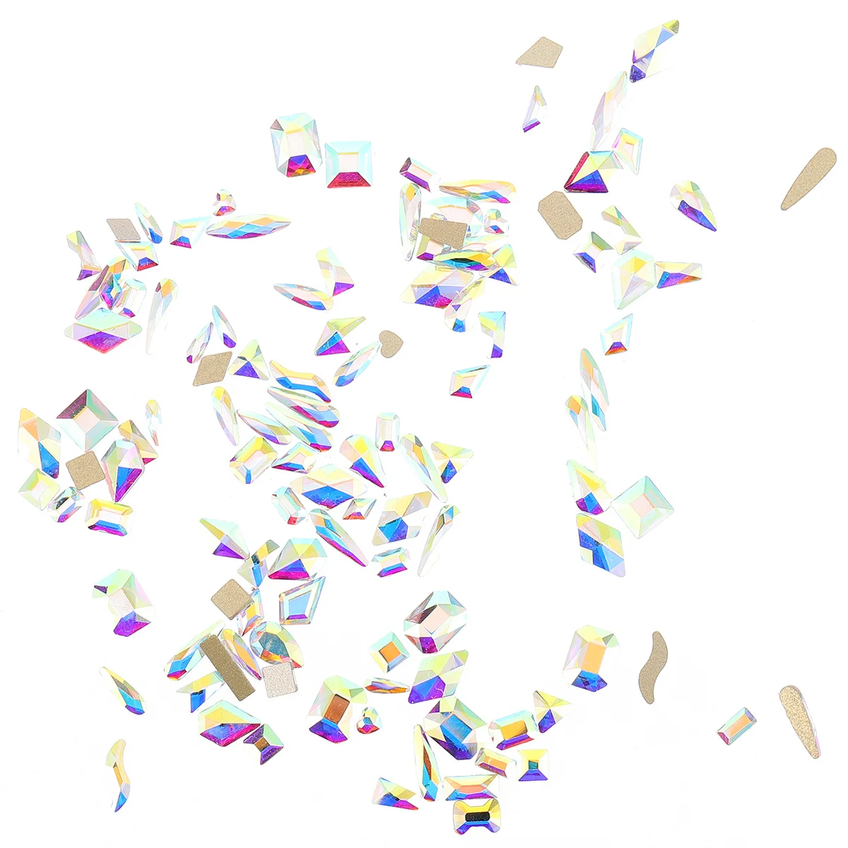 

100Pcs Nail Rhinestones Crystal Flatback Gems Charms for DIY Professional Use Eyecatching Design Nail Rhinestones