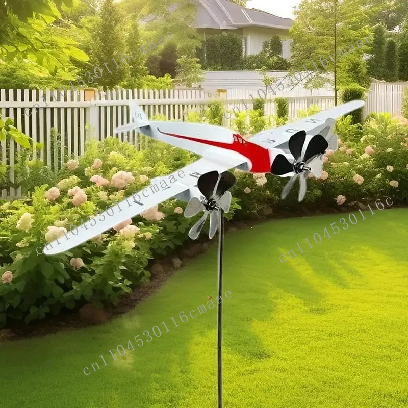 New Airplane Wind  Towards The Standard Airplane Shape Sculpture Airplane Art Decoration Courtyard Garden Outside Lawn Terrace