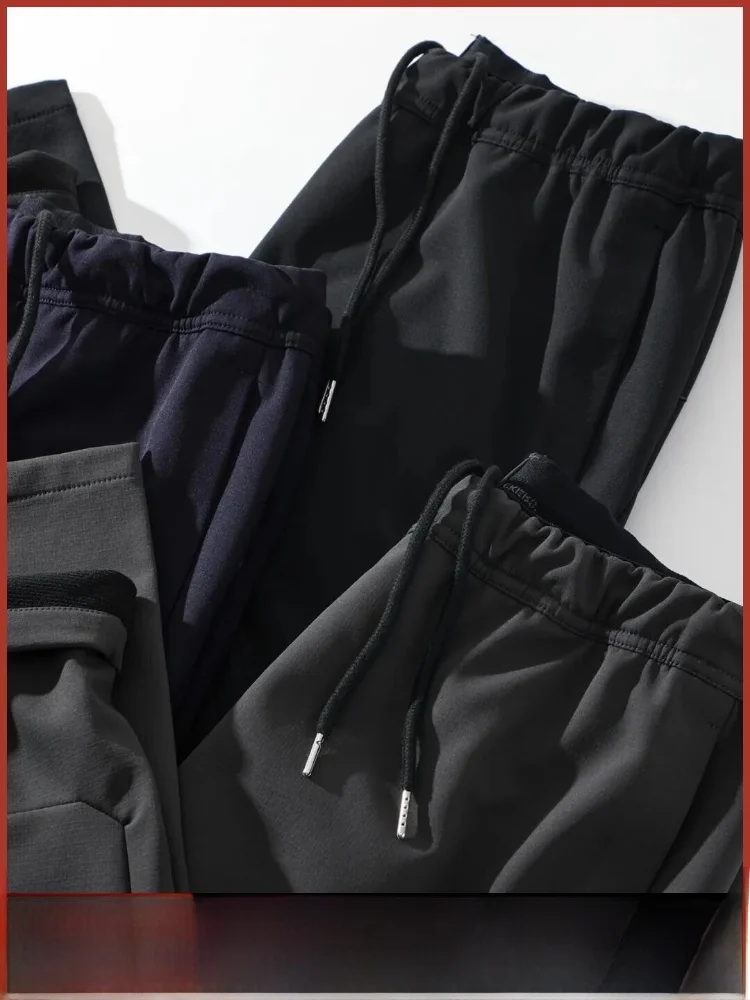 

Высококачественные мужские уличные брюки на подкладке, мягкие прямые брюки, осень-зима, Новое поступление, модные повседневные брюки