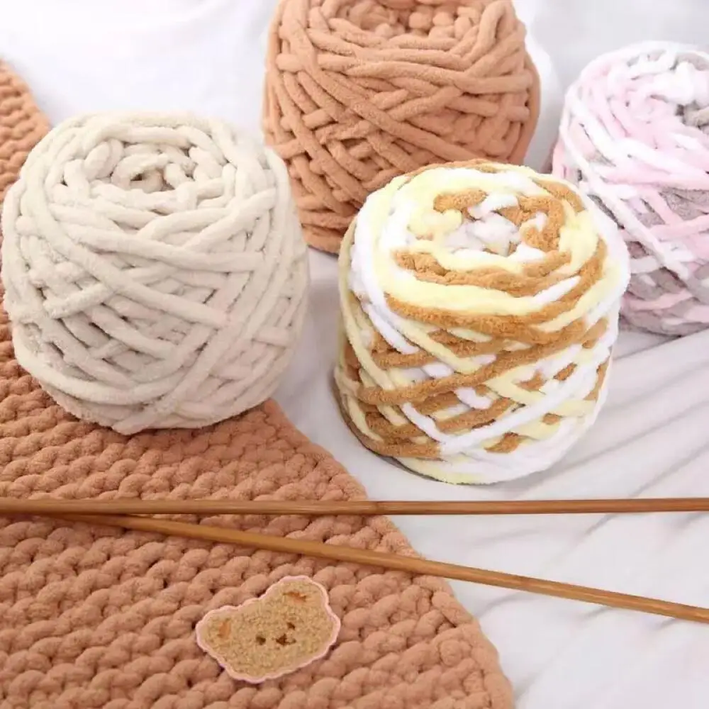 1 قطعة 100 جرام الشنيل غزل الحياكة لينة الجليد قطاع خط غزل القطن DIY بها بنفسك غزل الصوف للحياكة اليدوية بطانية وشاح موضوع سميك