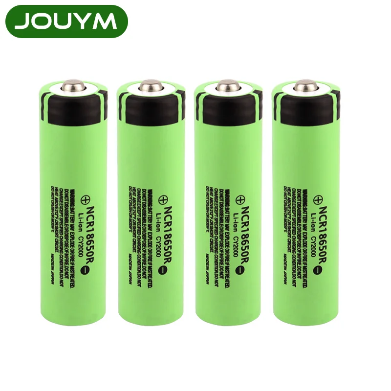 Batteria ricaricabile al litio 3.7 V Ncr18650r 2000 mAh 18650 per batterie per fari torcia (punta superiore, senza PCB)